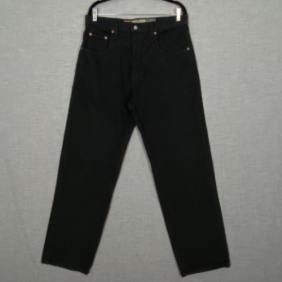 Request Jeans Black 100% Cotton Sz 34 Vintage Collection High Rise Straight Leg - Picture 8 of 8